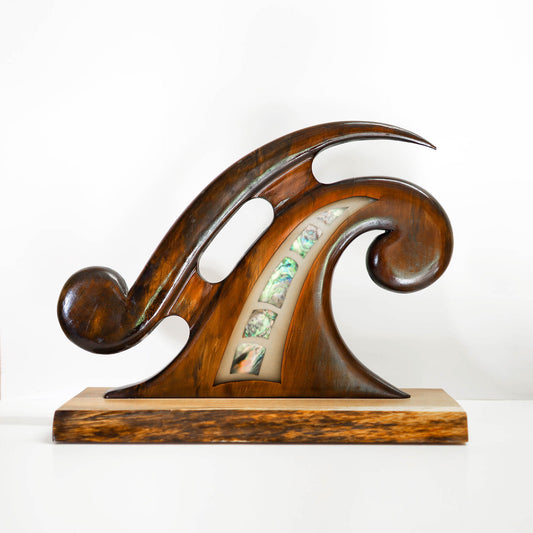 Wood Sculpture with resin