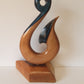 Hei matau sculpture with resin