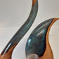 Kauri and resin hei matau sculpture