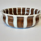 Wood and resin serving bowl