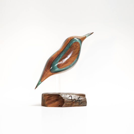 Kingfisher Sculpture with resin